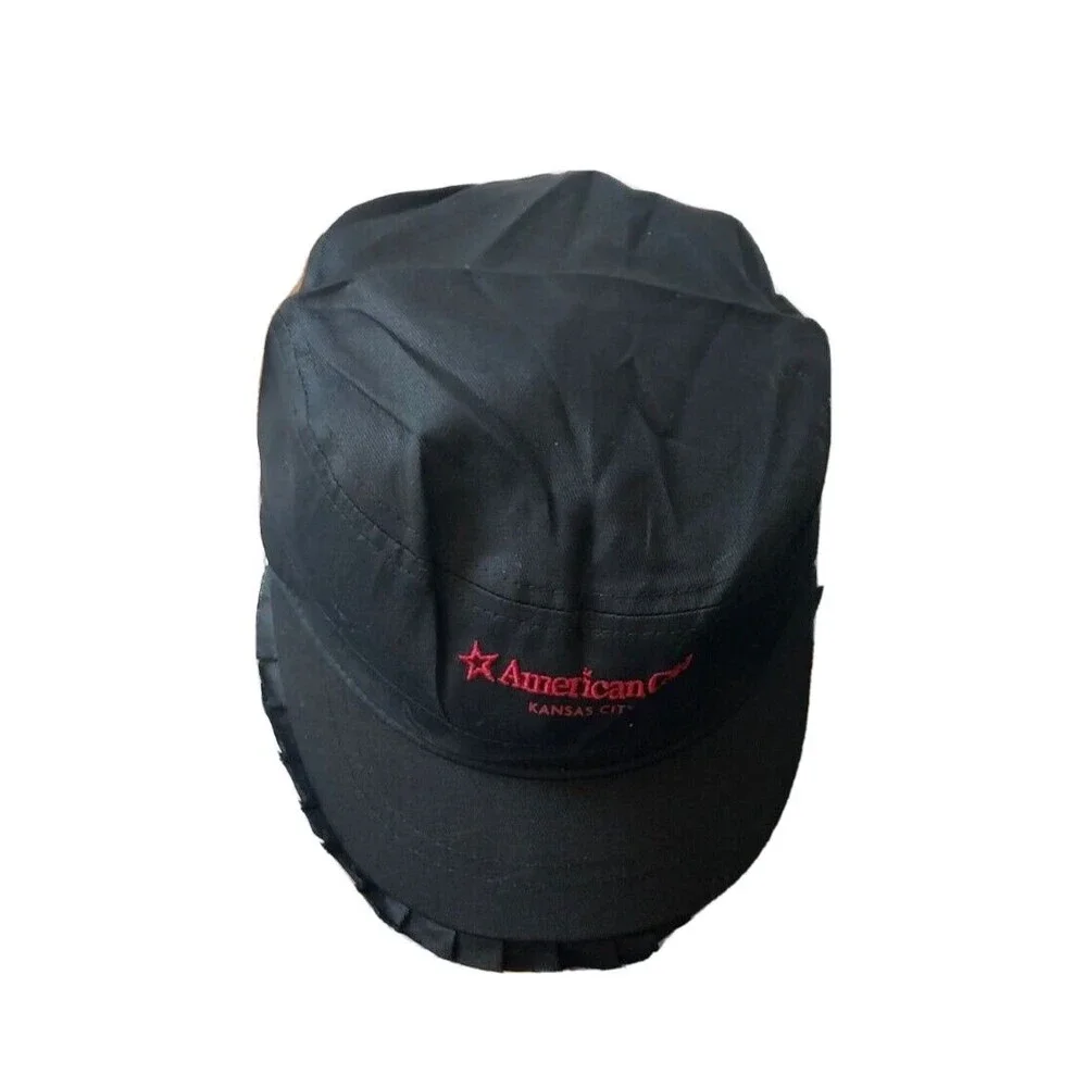 American Girl Youth Black Star Baseball Cap Kansas City Hat New
